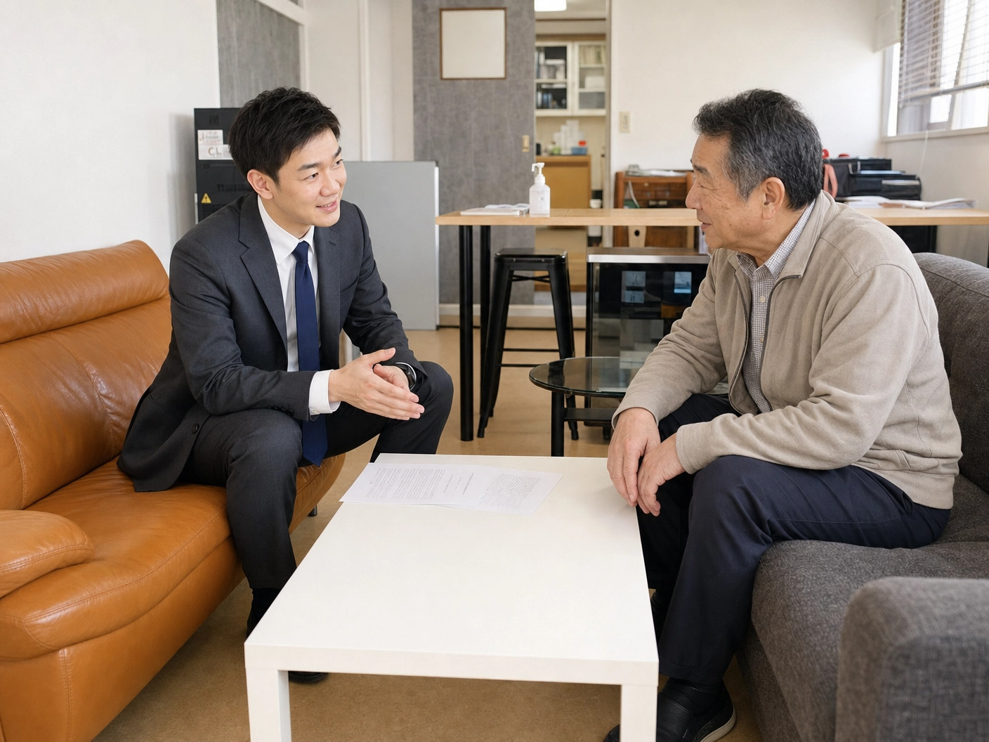 リノベーションした個室応接スペース