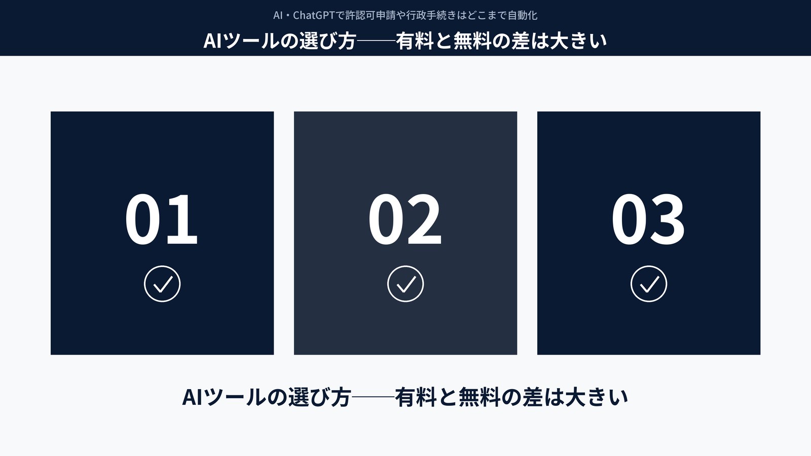 AIツールの選び方──有料と無料の差は大きい