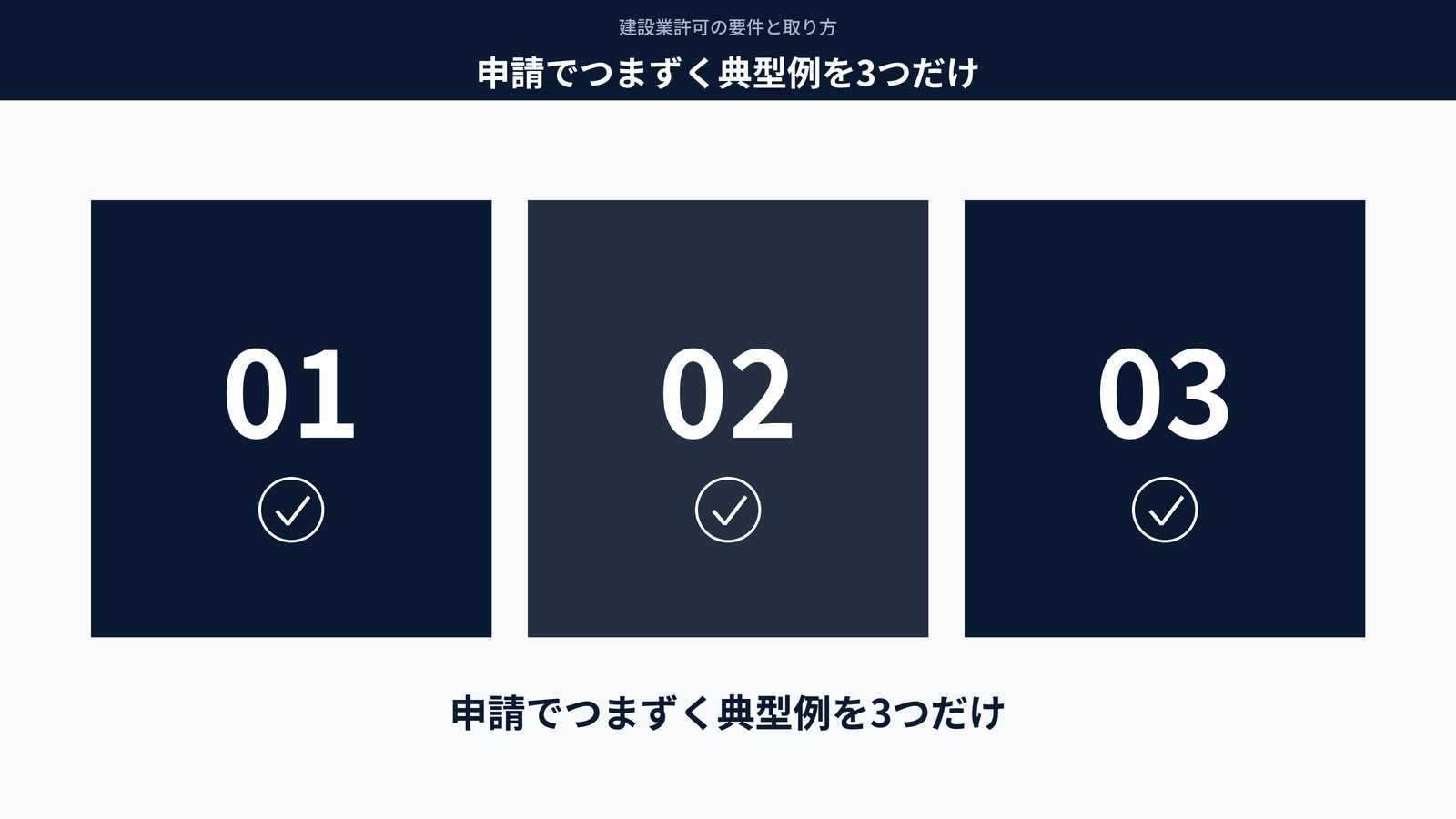 申請でつまずく典型例を3つだけ