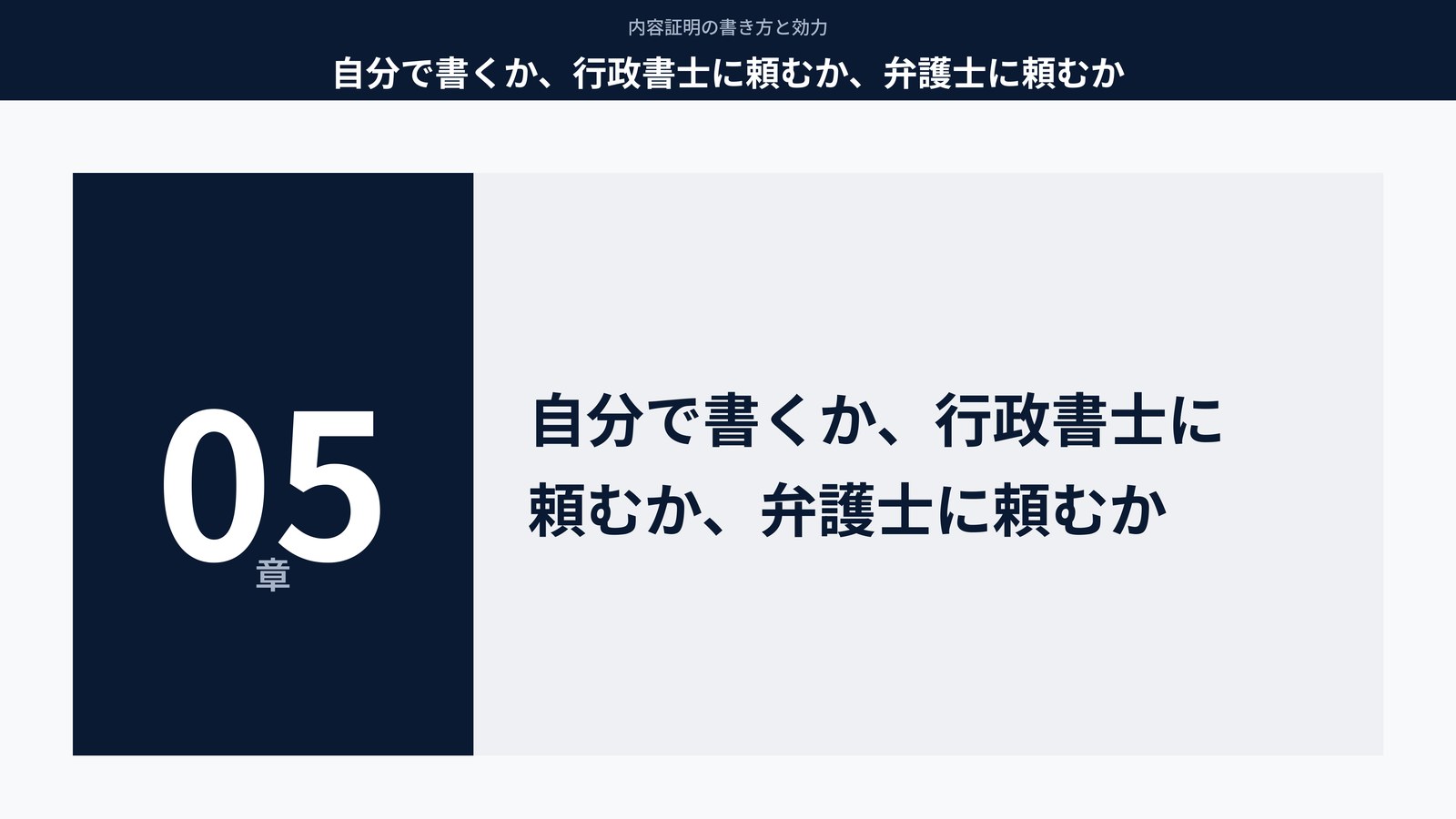 自分で書くか、行政書士に頼むか、弁護士に頼むか