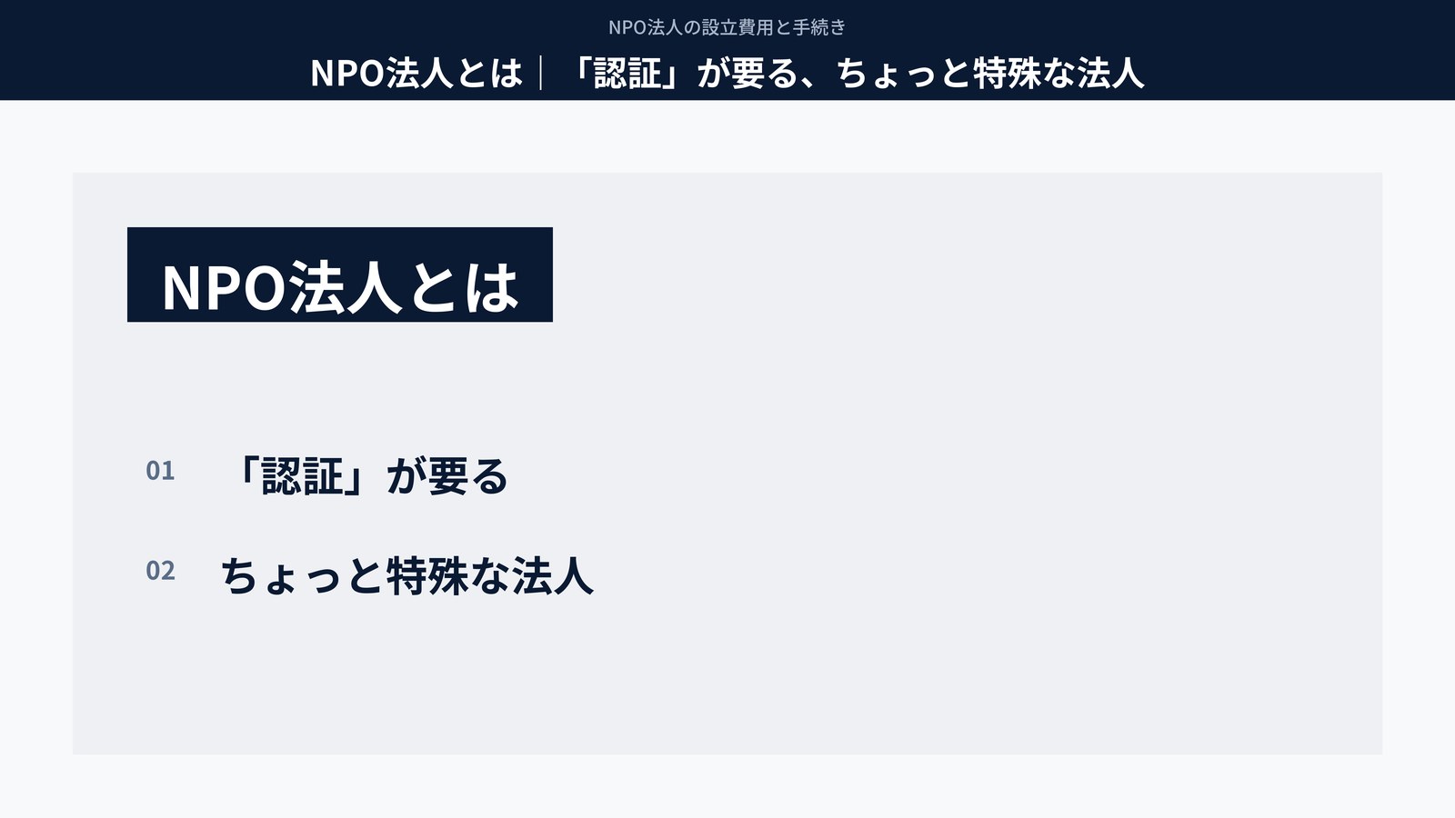 NPO法人とは|「認証」が要る、ちょっと特殊な法人