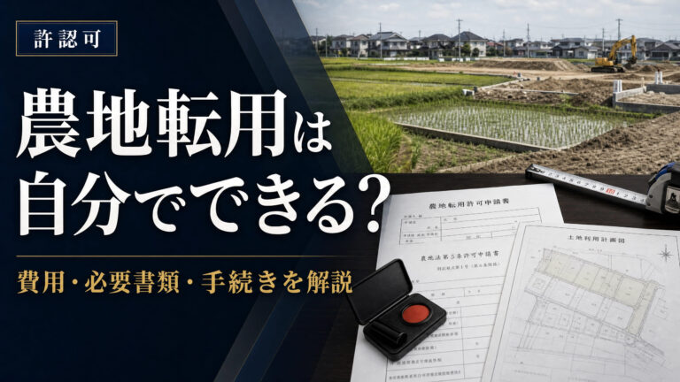 農地転用は自分でできる？費用・必要書類・手続きを解説